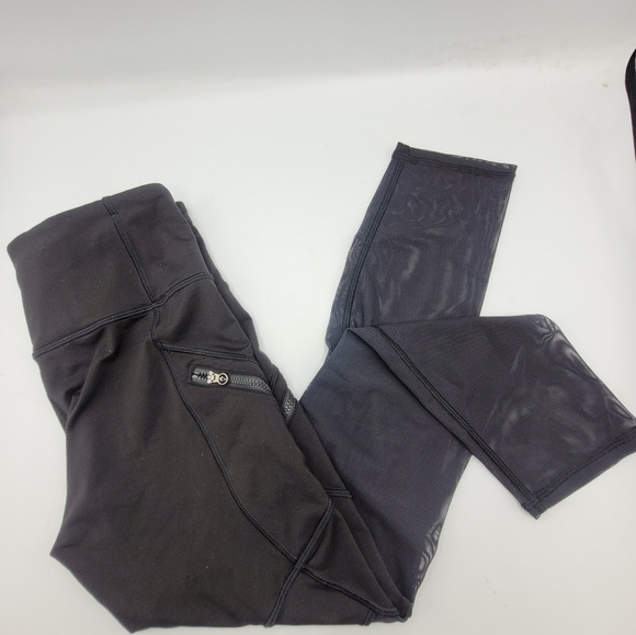 Ivivva by Lululemon BLACK clearly breezy Leggings Size 12 - Picture 3 of 15